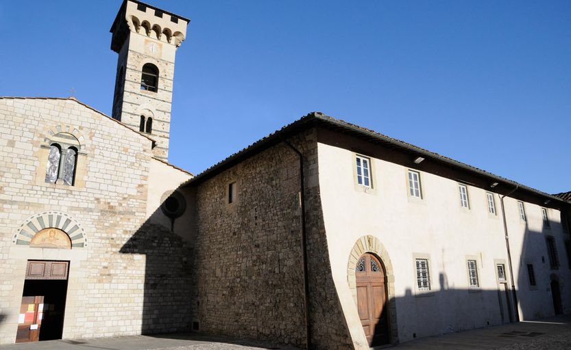 Vista del complesso monumentale della Badia di Vaiano