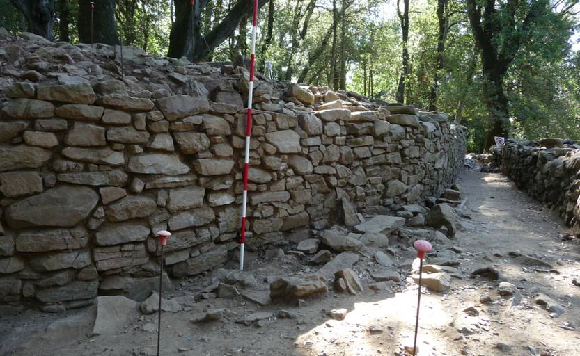 Pietramarina, Etruscan settlement, south wall